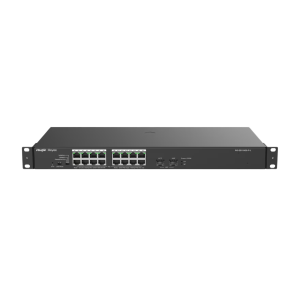 RUIJIE REYEE RG-ES118GS-P-L 16 PORT 10/100/1000 16 PORT POE 2 X SFP 247W YONETILEMEZ RACK MOUNT SWITCH
